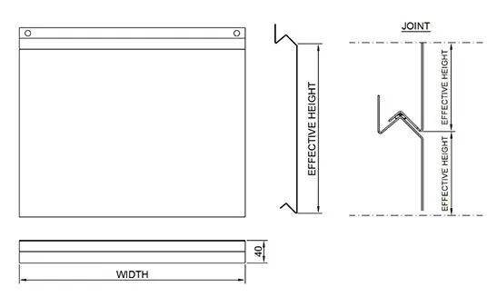 Lamella Cor-Ten 20 drawing
