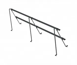 Кровельное ограждение Н=0,6 м (универсальное) на металлочерепицу и гибкую черепицу 