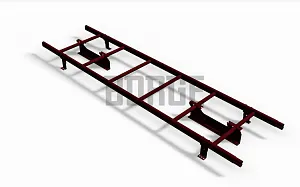  Кровельные лестницы для фальцевой кровли, L-1,8м/3м | BORGE