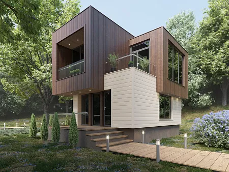 Скандинавский брус Модерн широкий