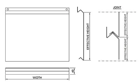 Фасадные планки Ruukki Lamella Cor-Ten 20
