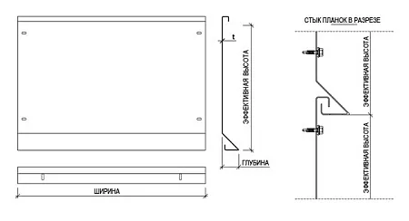 Фасадные планки Ruukki Lamella sharp 40
