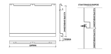 Фасадные планки Ruukki Lamella straight 100