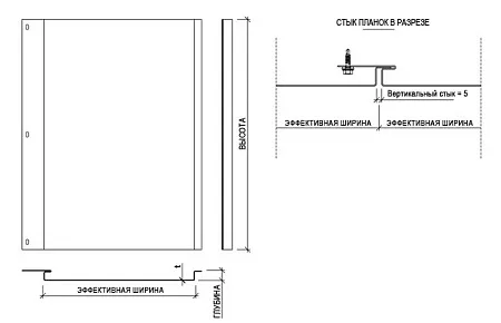 Фасадные планки Ruukki  Lamella vertical 70