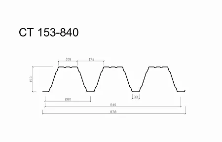 Несущий профлист СТ 150-840 