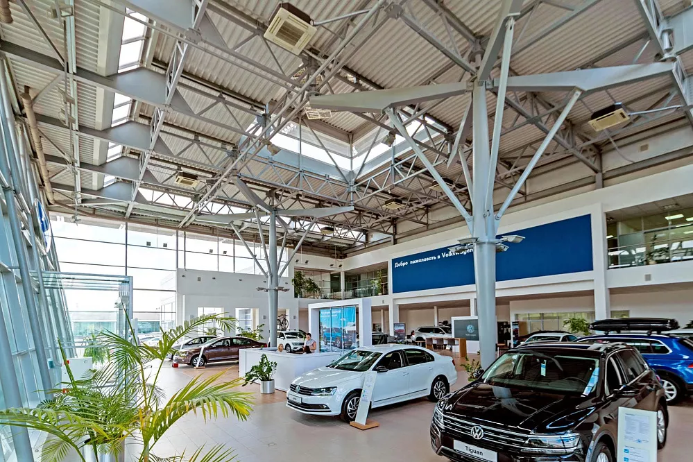 Автосалоны и паркинги из металлоконструкций