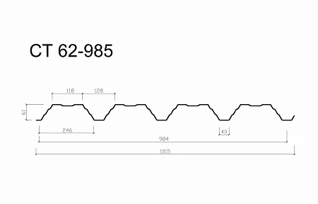 Несущий профлист СТ 62-985