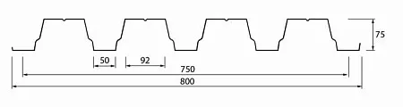 Несущий профлист Н 75-750 