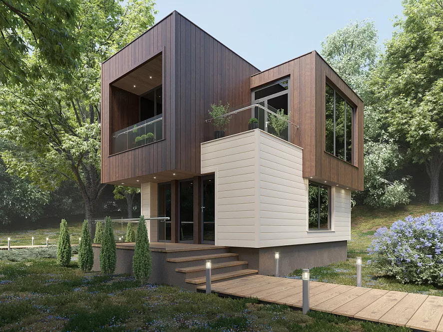 Скандинавский брус Модерн широкий