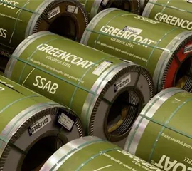 Рулонная сталь с полимерным покрытием SSAB - GreenCoat для фасада Hiarc Max