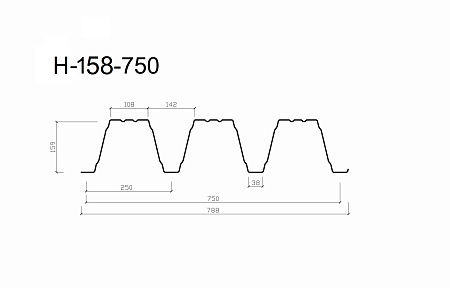 Несущий профлист Н 160-750
